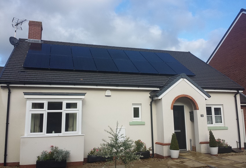 picture of solar PV panels in Ireland